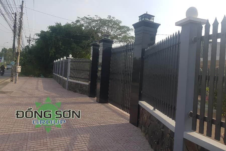 Hàng rào sắt hộp đẹp