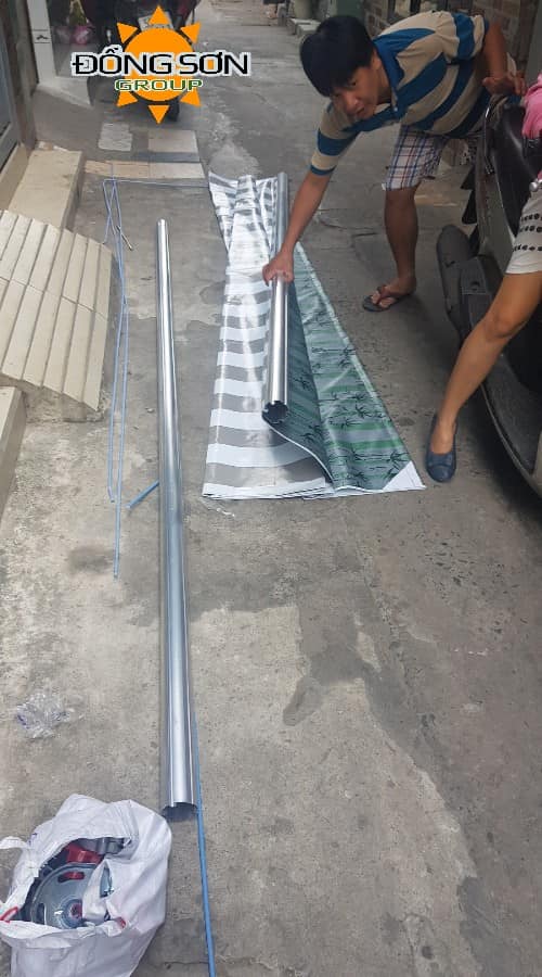 mái che bạt khung nhôm